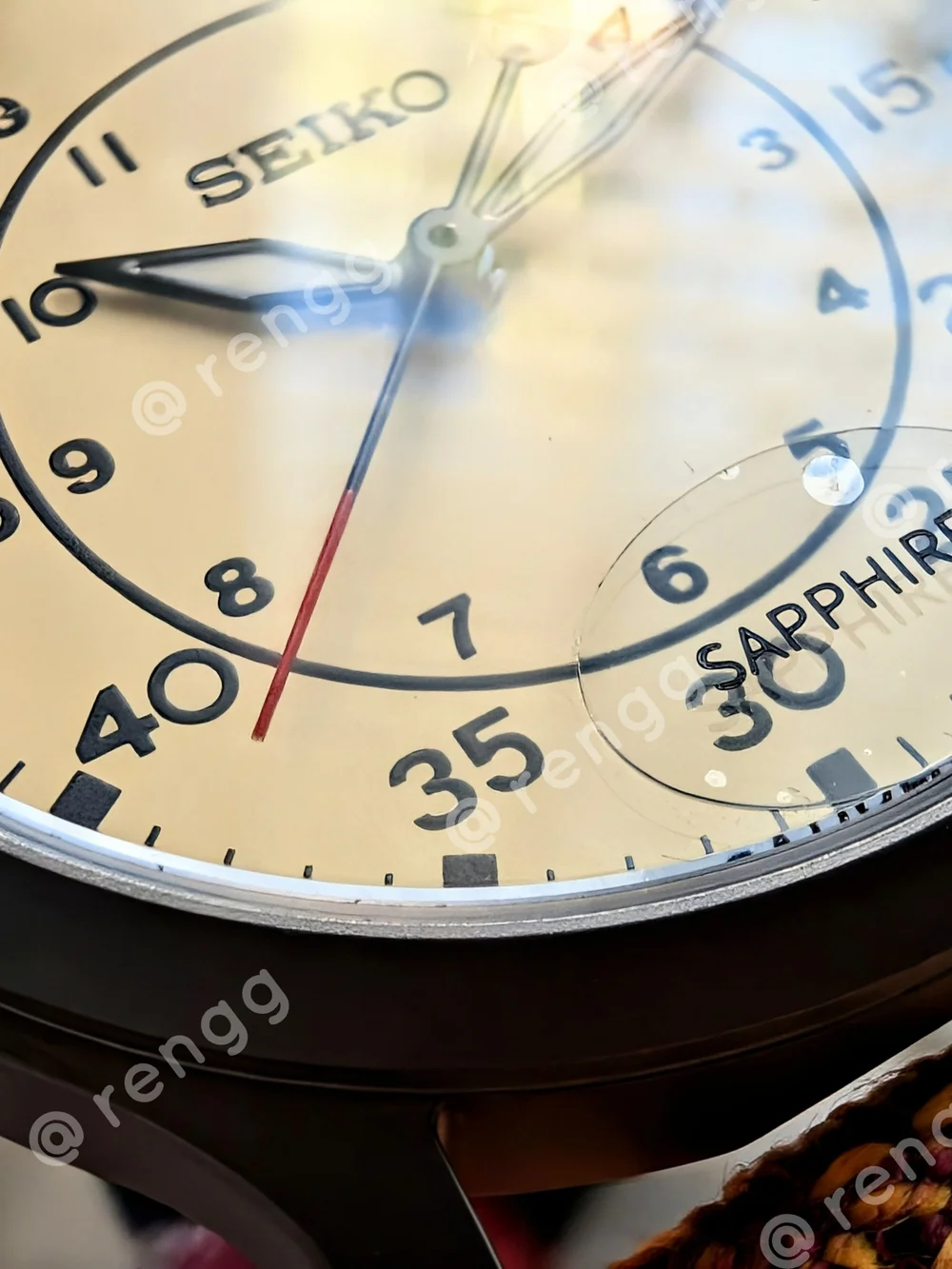Titanium Seiko Cream Mod Field Watch 